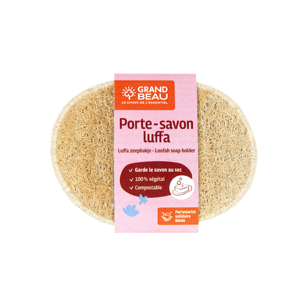 Porte-savon en luffa