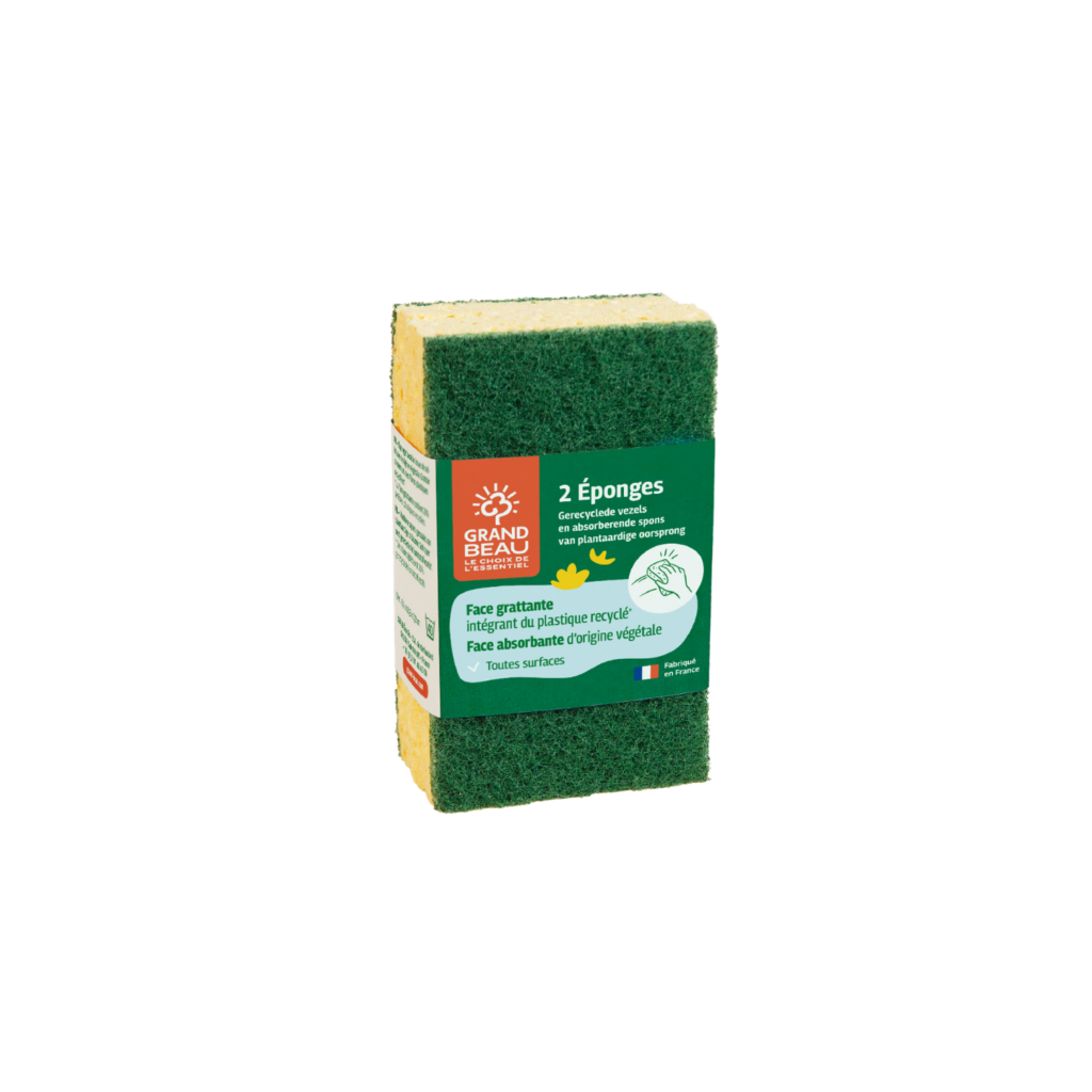 Eponge grattantes en fibres recyclées