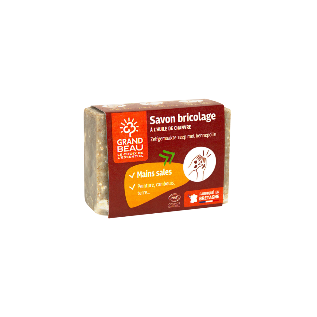 Savon bricolage chanvre bio et poudre noyau d&rsquo;olive