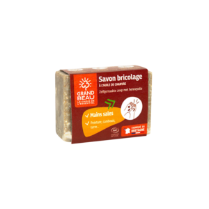 Savon bricolage chanvre bio et poudre noyau d'olive
