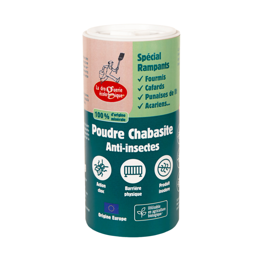 Poudre chabasite anti-insectes