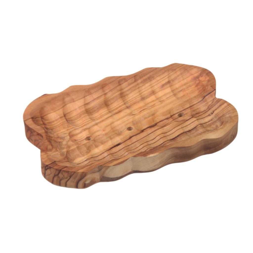 Porte-savon rectangle en olivier