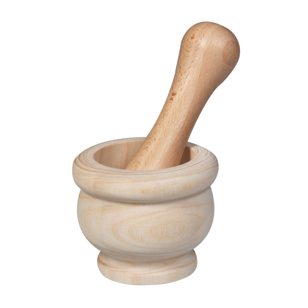 Mortier avec pilon en frêne