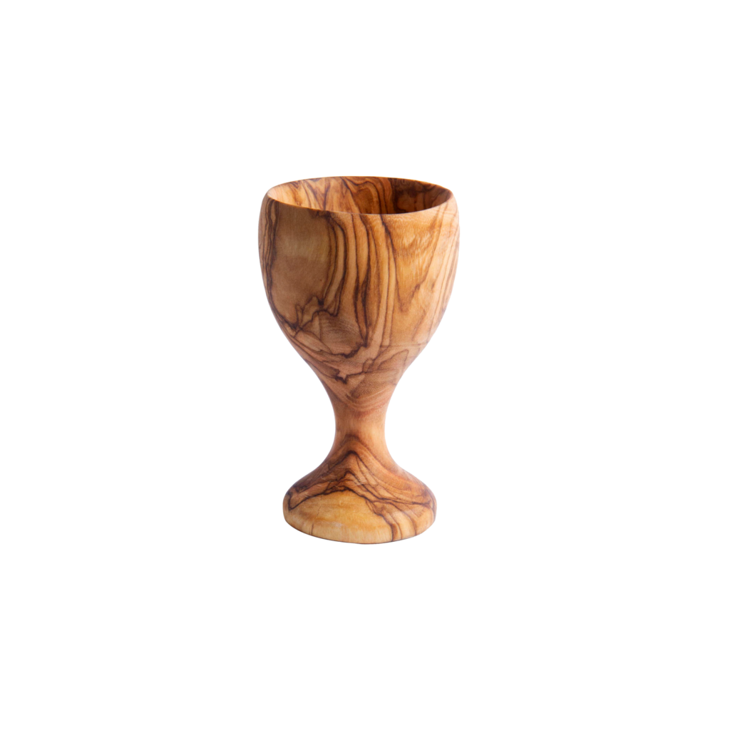 Coquetier en olivier