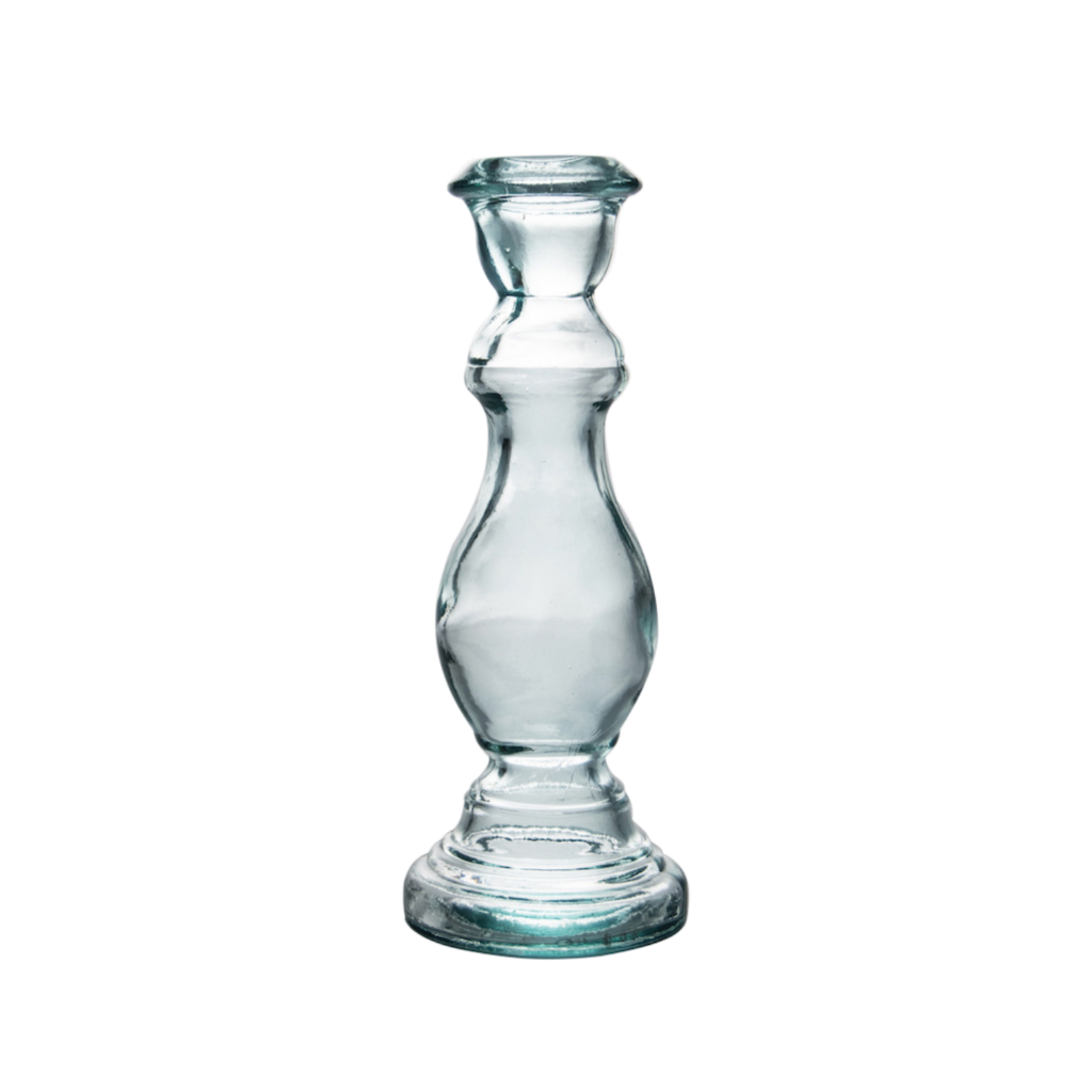 Bougeoir en verre recyclé