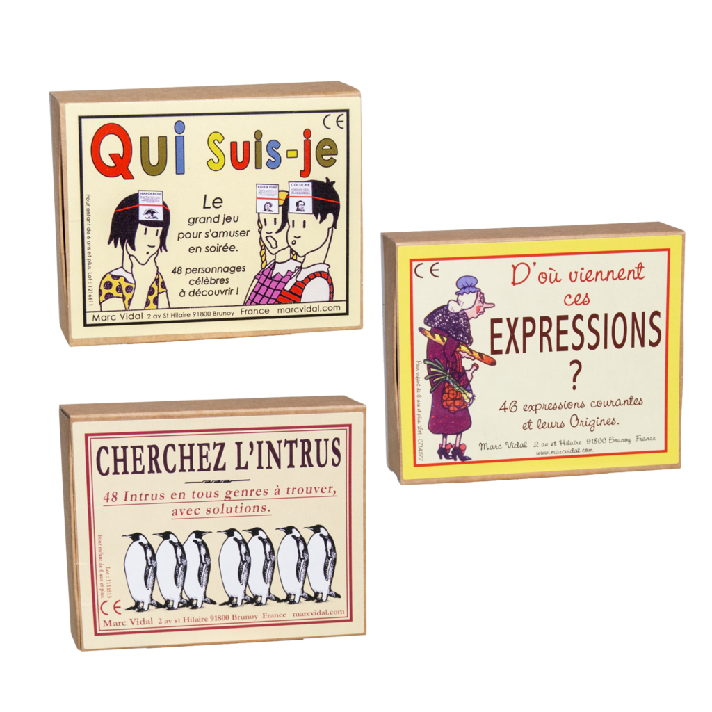 Jeux récréatifs thèmes assortis Marc Vidal®