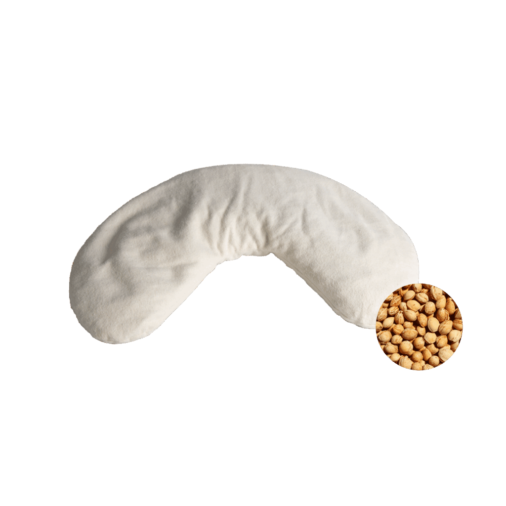 Coussin nuque noyaux cerises