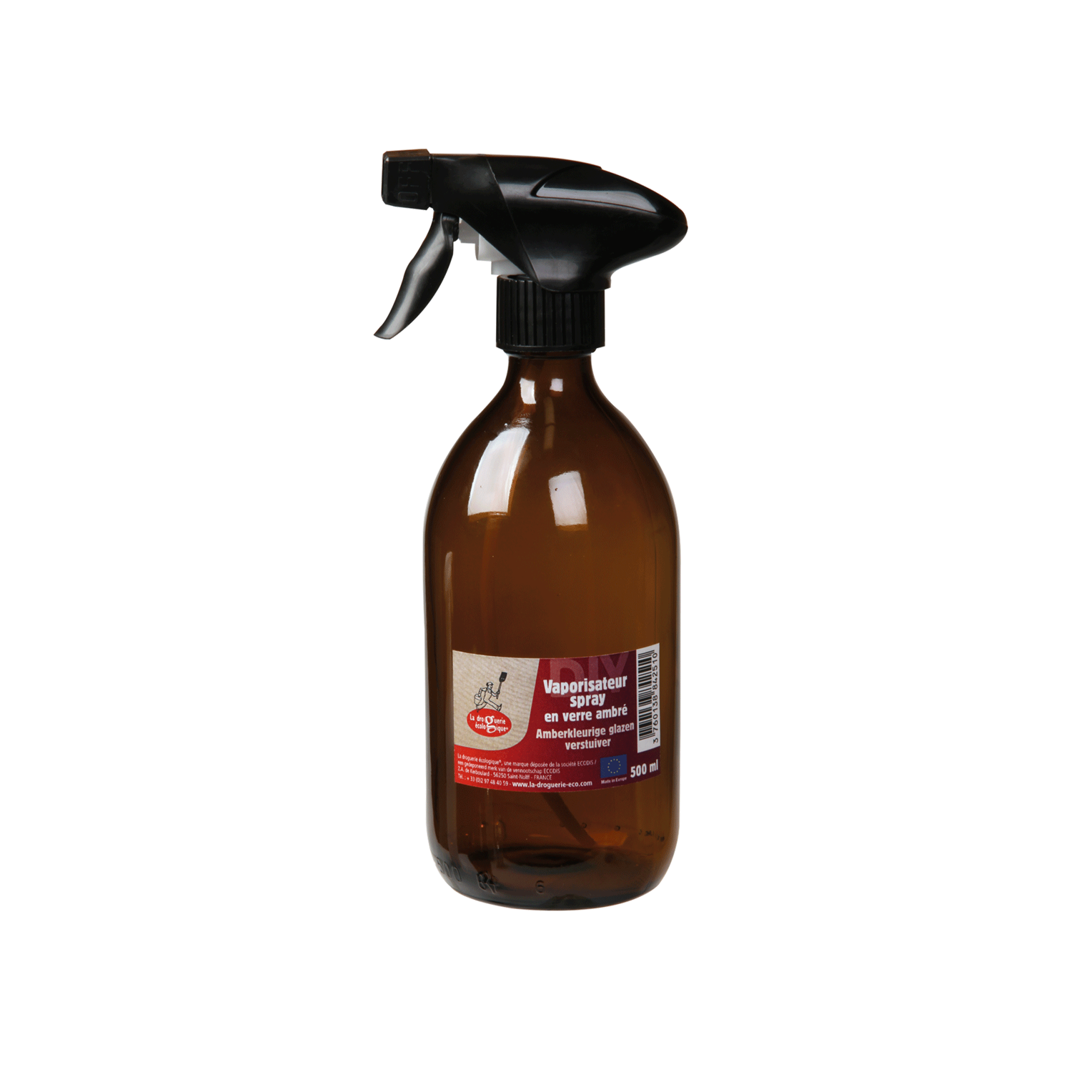 Vaporisateur spray en verre ambré