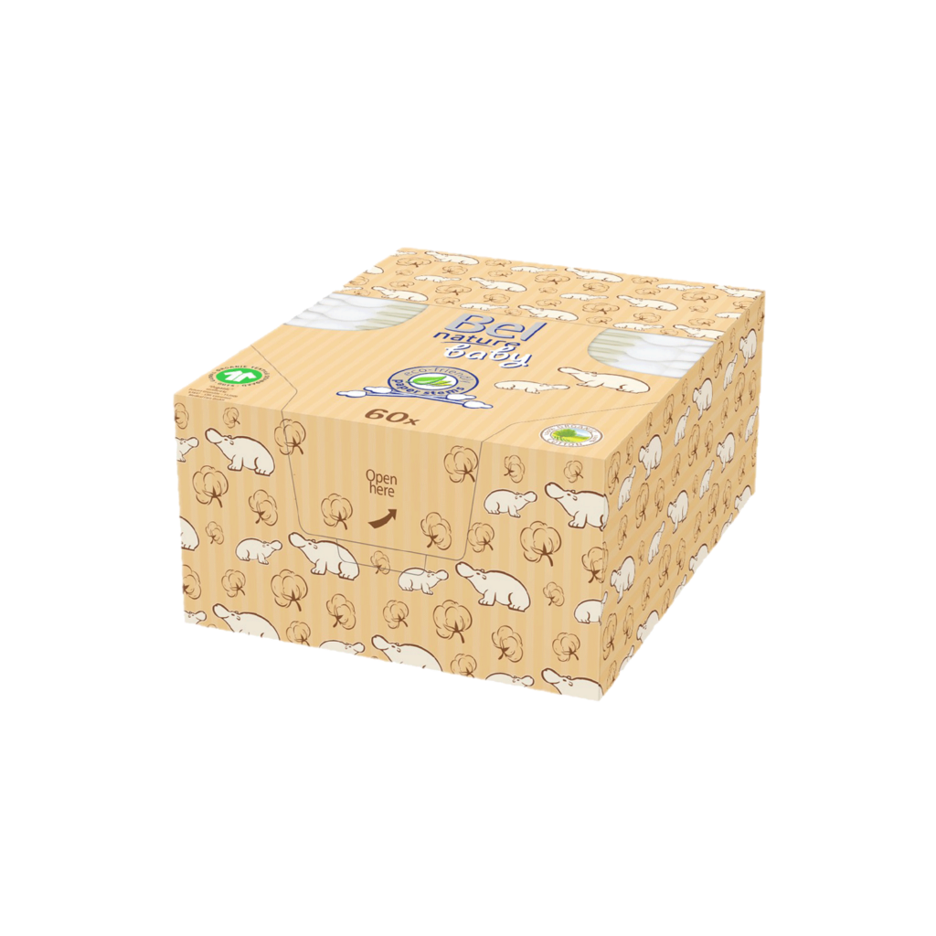 Coton-tiges sécurité bébé en coton bio  et papier