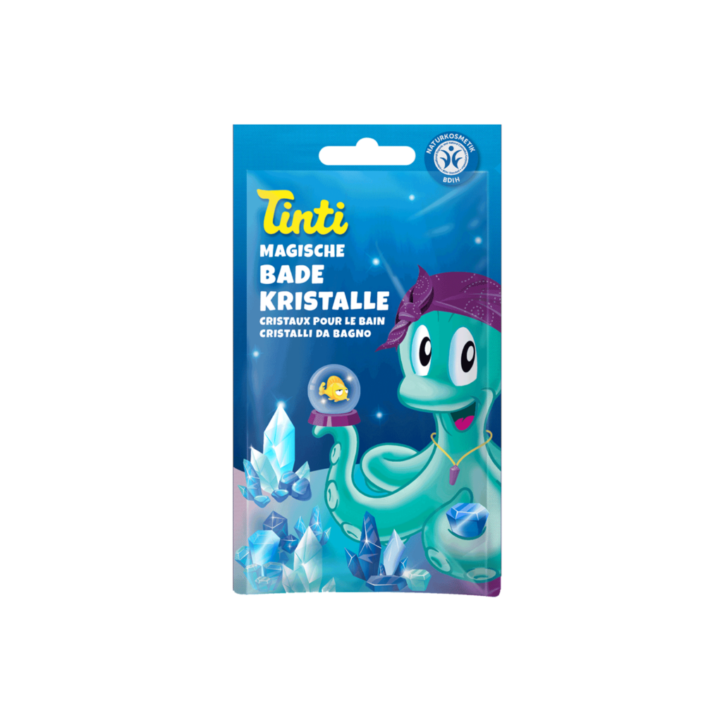 Cristaux de bain colorés bleus