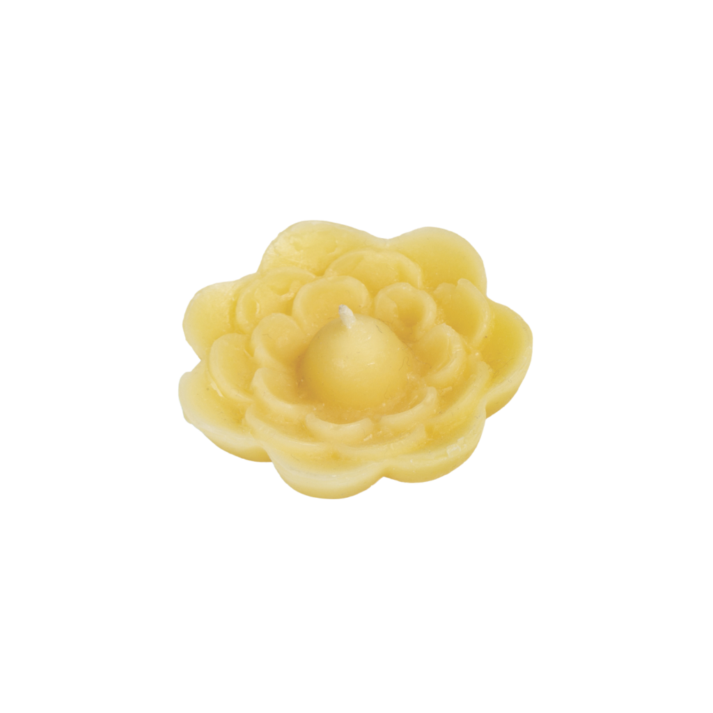 Bougie fleur cire d&rsquo;abeille